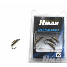 Мормышка вольфрам Яман Супер банан с ушками, р.3, 0,90 г, цвет черн.никель (5 шт.) Я-МР436