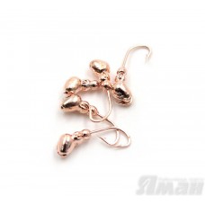 Мормышка Яман муравей с отв., цвет Copper Plated, d 3 (5 шт.) Я-МР57
