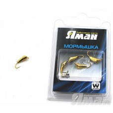 Мормышка вольфрам Яман Дрейссена с ушками, р.6, 1,50 г, цвет золото (5 шт.) Я-МР301
