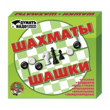 Игра настольная Десятое Королевство Шахматы и шашки 2в1 01450