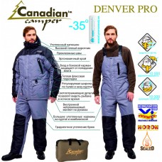 Зимний костюм для рыбалки Canadian Camper Denwer Pro Black/Gray XL/(52-54), 170/176 4630049512644