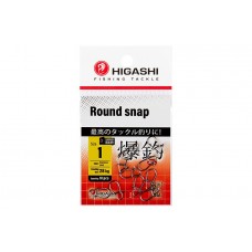 Карабин Higashi Round snap, р. 1, цв. SS, до 28 кг 10 шт