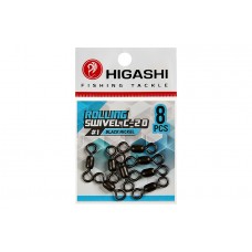 Вертлюг Higashi Rolling swivel C-20, р. 1, цв. BN, до 185 кг 8 шт