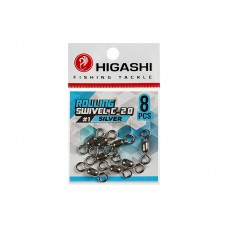 Вертлюг Higashi Rolling swivel C-20, р. 1, цв. S, до 185 кг 8 шт