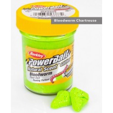 Паста форелевая Berkley 50 г Bloodworm - Chartreuse (мотыльный/неон.зел.)