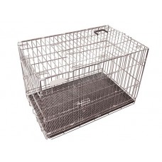 Клетка для выставки 2-х дверная, поддон пластик Каскад 107х68х75,5 см