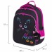 Ранец Brauberg Quadro, 3 отделения, с брелоком, Black cat, 37х28х18 см, 271358 в СПб, Санкт-Петербурге купить