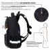 Ранец Brauberg Luminous, 2 отделения, с брелоком, Paws, светящийся, 38х29х16 см, 271366 в СПб, Санкт-Петербурге купить