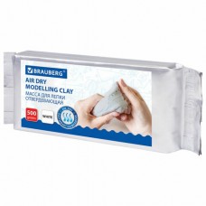Паста для моделирования и лепки Brauberg белая 500 г 224443 (3)