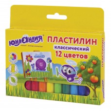 Пластилин классический Юнландик-Живописец 12 цветов 240 г 105029 (12)