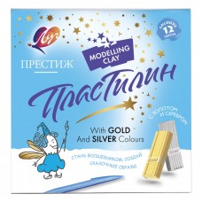 Пластилин классический Луч Престиж 12 цветов 230 г со стеком 18С1225-08