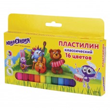 Пластилин классический Юнландик-Музыкант 16 цветов 320 г 105030 (6)