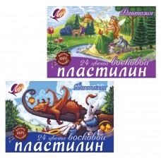 Пластилин восковой Луч Фантазия 24 цвета 360 г со стеком 25С1525-08
