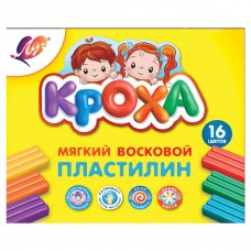 Пластилин мягкий Луч Кроха 16 цветов 240 г со стеком 28С 1646-08