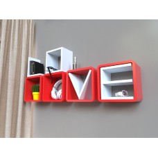 Комплект открытых полок на стену Qwerty Love 72016