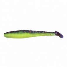 Виброхвост Yaman PRO Flatter Shad, р.5 inch, цвет #26 - Violet Chartreuse (уп. 4 шт.) YP-FS5-26