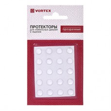 Протектор для мебельных дверей и ящиков Vortex прозрачный из ПВХ d9 мм 26007