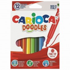 Фломастеры суперсмываемые Carioca Doodles 12 цветов 42314/151918 (4)