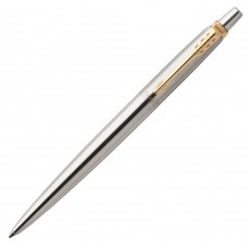 Ручка гелевая Parker Jotter Stainless Steel GT с позолотой 2020647