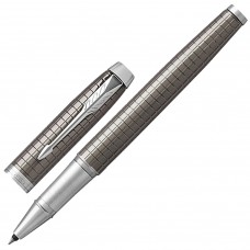 Ручка роллер Parker IM Premium Dark Espresso Chiselled CT с гравировкой 1931682