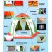 Палатка рыбака Нельма 1 (автомат) (оранжевый/беж/хаки) в СПб, Санкт-Петербурге купить