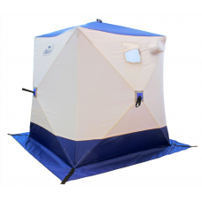 Зимняя палатка куб Следопыт 1,8*1,8 м Oxford 240D PU 2000 PF-TW-02/04 (белый/оранжевый)