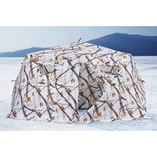 Зимняя палатка шестигранная Higashi Winter Camo Yurta Pro трехслойная
