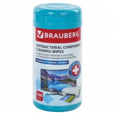 Салфетки для экранов и пластика Brauberg XXL 100 шт в тубе 513476 (4)