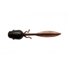 Слаг Nikko Dappy Tadpole 73мм цвет Green Pumpkin, 2 шт