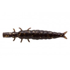 Приманка нимфа Nikko Caddisfly Larvae L 38мм цвет Brown Gold Glitter, 5 шт