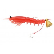 Приманка креветка Nikko Saruebi Shrimp 100мм цвет 8 Angry Orange