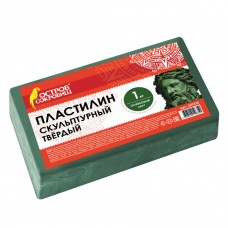 Пластилин скульптурный Остров Сокровищ оливковый 1000 г твердый 227474