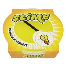 Слайм (лизун) Slime Mega светится в темноте желтый 300 г S300-19 (3)