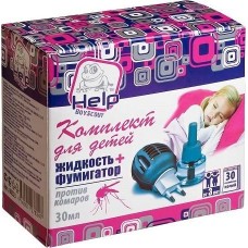 Комплект HELP от комаров для детей: фумигатор+жидкость 30 ночей (80523) в СПб, Санкт-Петербурге