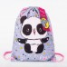 Мешок для обуви BRAUBERG PREMIUM, карман, подкладка, 43х33 см, Funny panda, 270281 (1) в СПб, Санкт-Петербурге купить