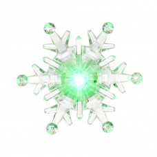 Фигурка светодиодная Vegas Снежинка с батарейкой, на присоске 9,5х9,5 см, 24V 55055