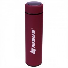 Термос с термодатчиком Nisus 0,45 л красный N.TM-049-R