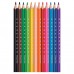 Карандаши цветные утолщенные трехгранные пластиковые Maped Pulse 12 цветов 834352 в СПб, Санкт-Петербурге купить