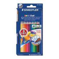 Карандаши цветные акварельные Staedtler Noris Club 12 цветов + кисть 144 10NC12