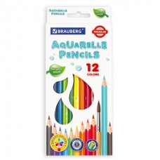 Карандаши цветные акварельные Aquarell 12 цветов 4 мм 181671 (4)