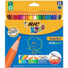 Карандаши цветные пластиковые Bic Kids ECOlutions Evolution 24 цвета 937515