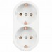 Сетевой тройник Sonnen U-020G, 2 розетки 511442 в СПб, Санкт-Петербурге купить